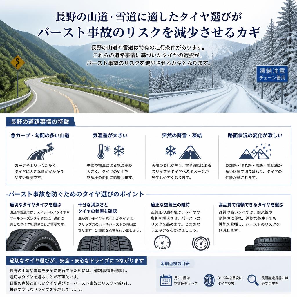 2. 長野の道路事情とタイヤ選び