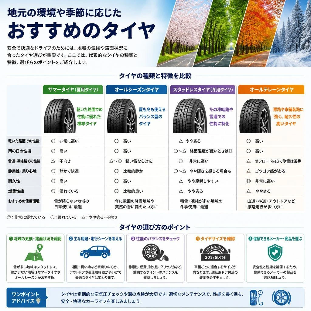 3. おすすめのSUVタイヤ一覧