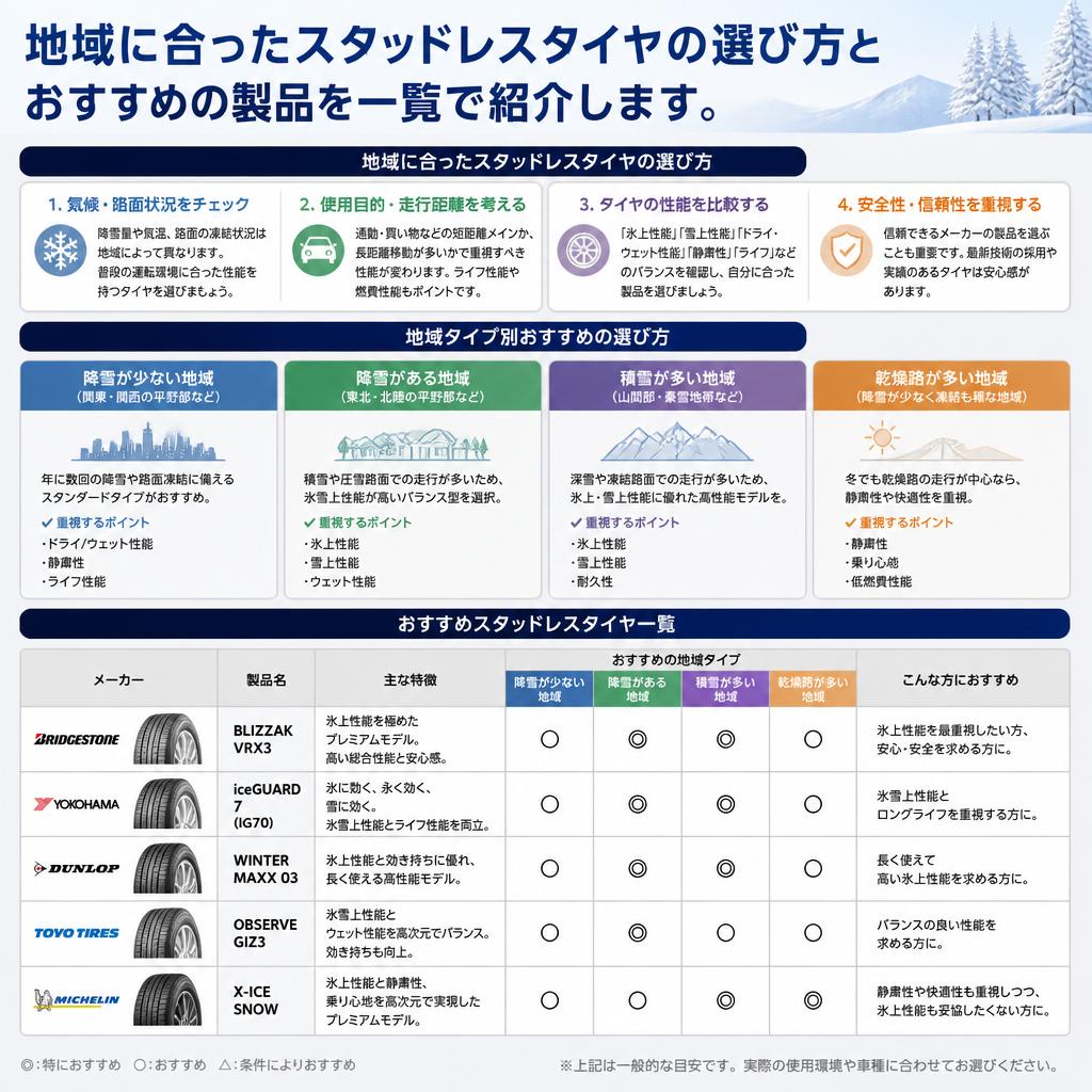 長野エリア特化のおすすめタイヤ