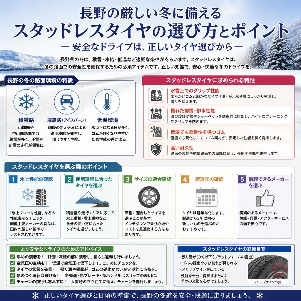 冬用タイヤの重要性と選び方